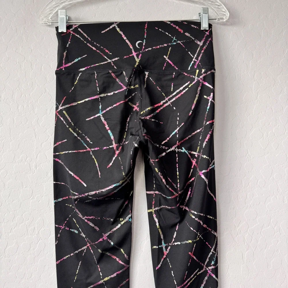 NWT Zyia Active Abstract Hi-Rise 7/8 Leggings - Iridescent, Athletic, Size 6-8 - Picture 6 of 9